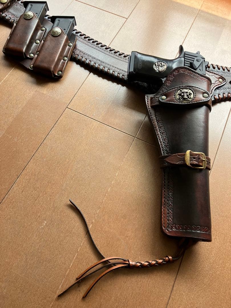 デザートイーグル10インチ+専用ガンベルト+フリーダムアートメタルグリップ