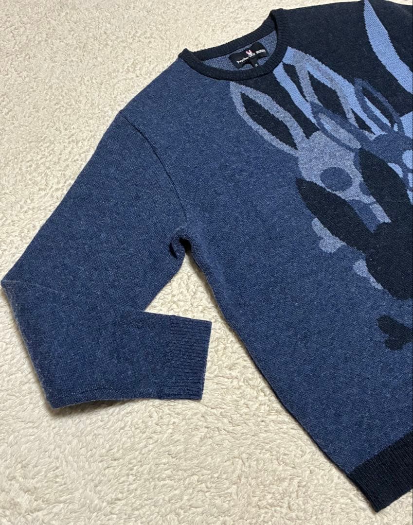 【美品】サイコバニー ジャガードバニー クルーネック ニット M
