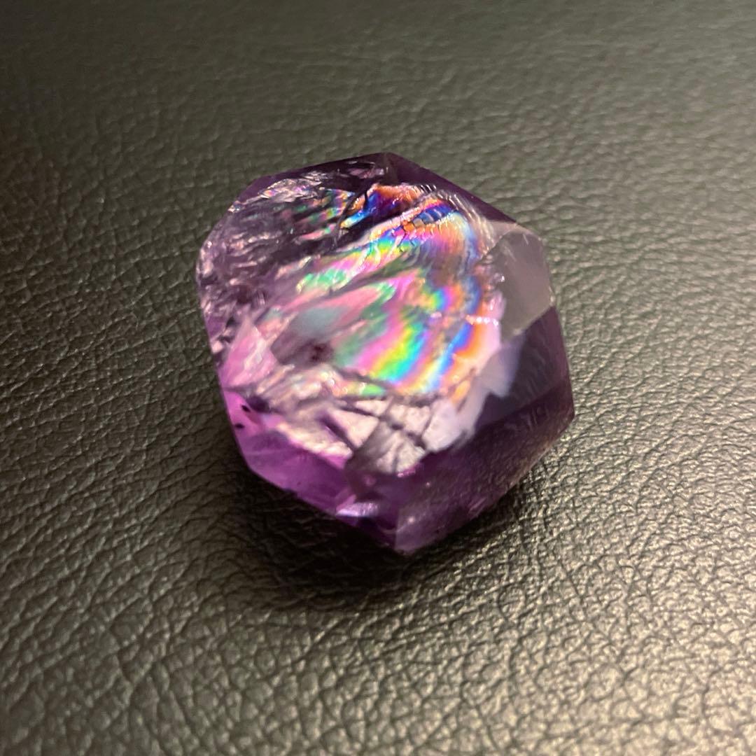 アメシスト　虹　ファントム　ロマネサイト　フリーフォーム　3.4㎝　高品質