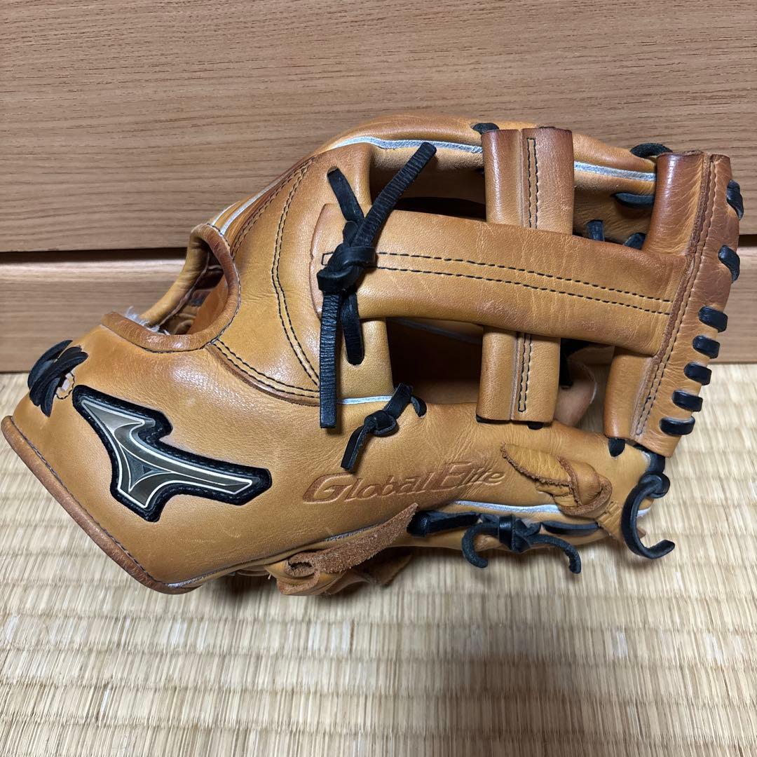 Mizuno Global Elite 軟式グローブ ブラウン
