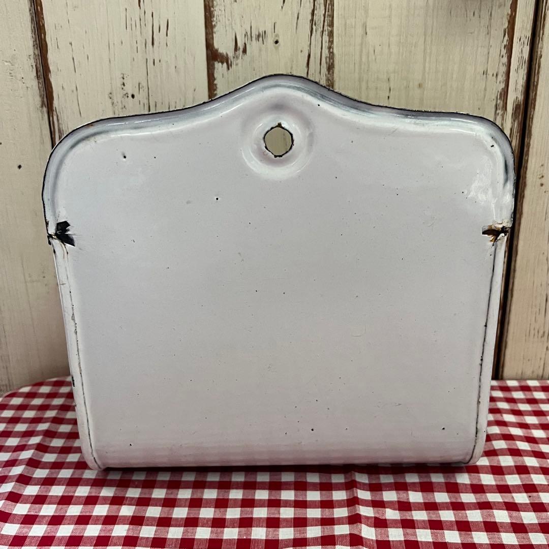 ドイツ アンティーク Zwiebeln ホーロー オニオンラック 琺瑯