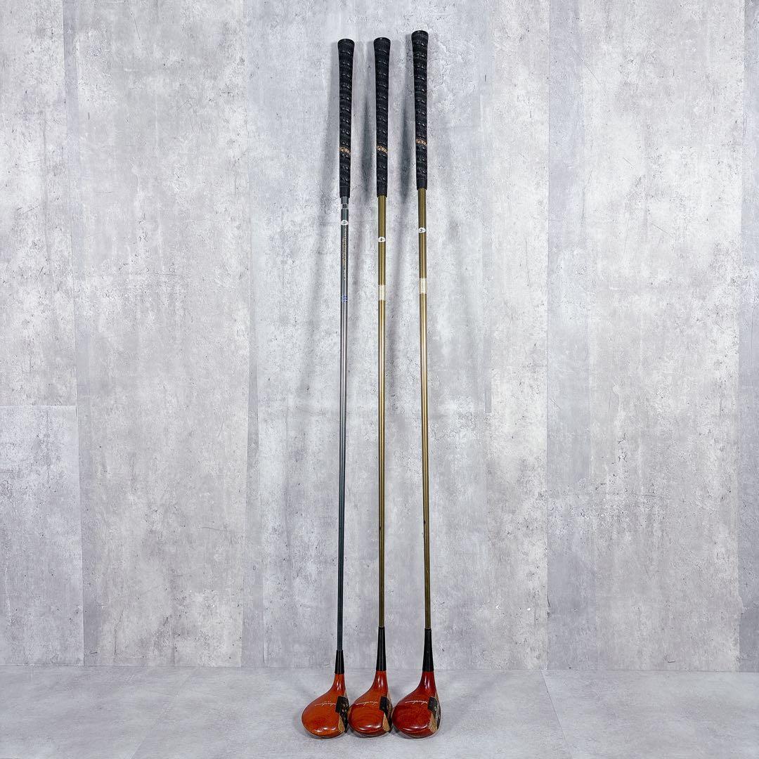 V733 HONMA 本間ゴルフ パーシモン ウッド 3・4・5W 3本 R