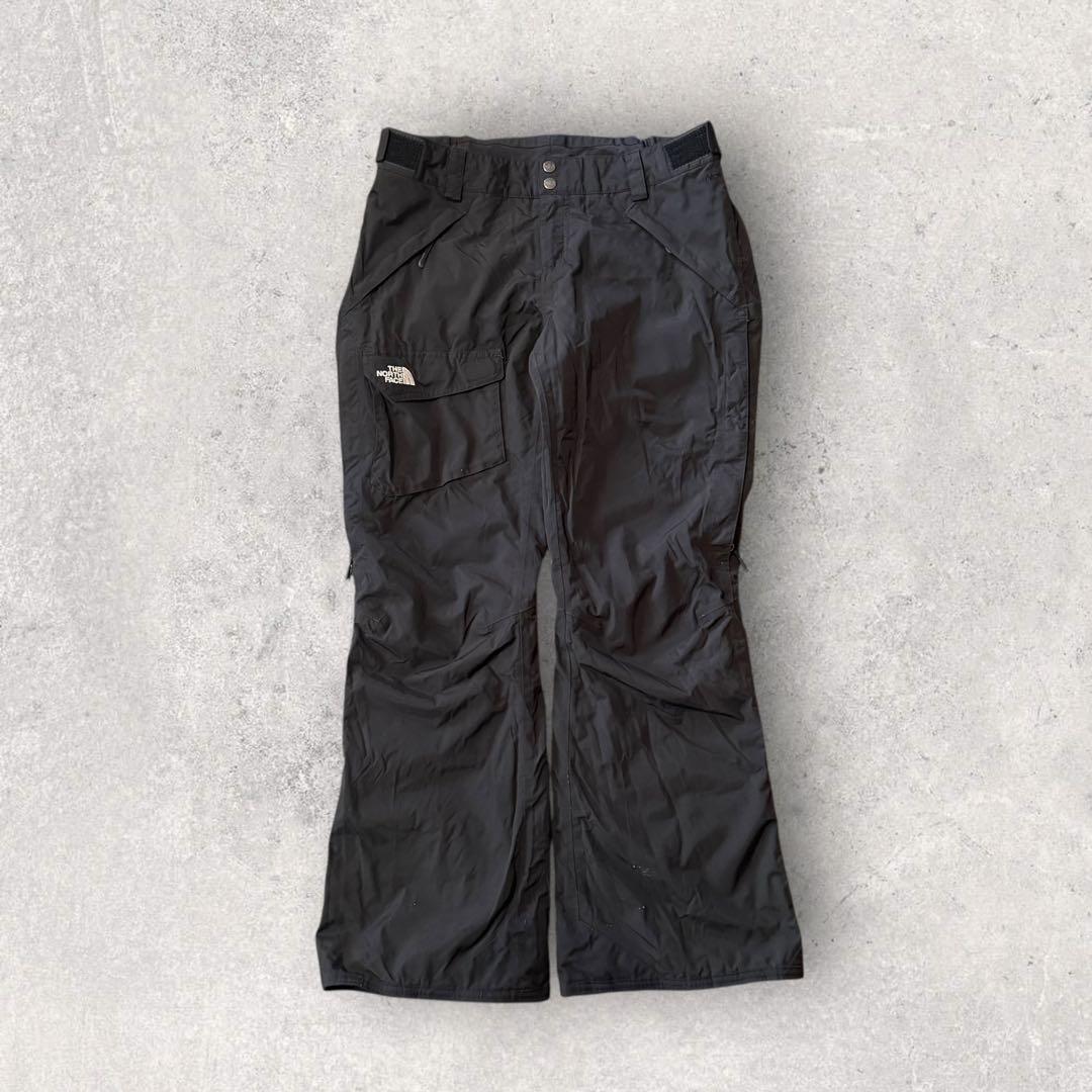 【ザ・ノースフェイス】スキー　スノボーパンツ　L 黒　ハイベント　刺繍ロゴ k