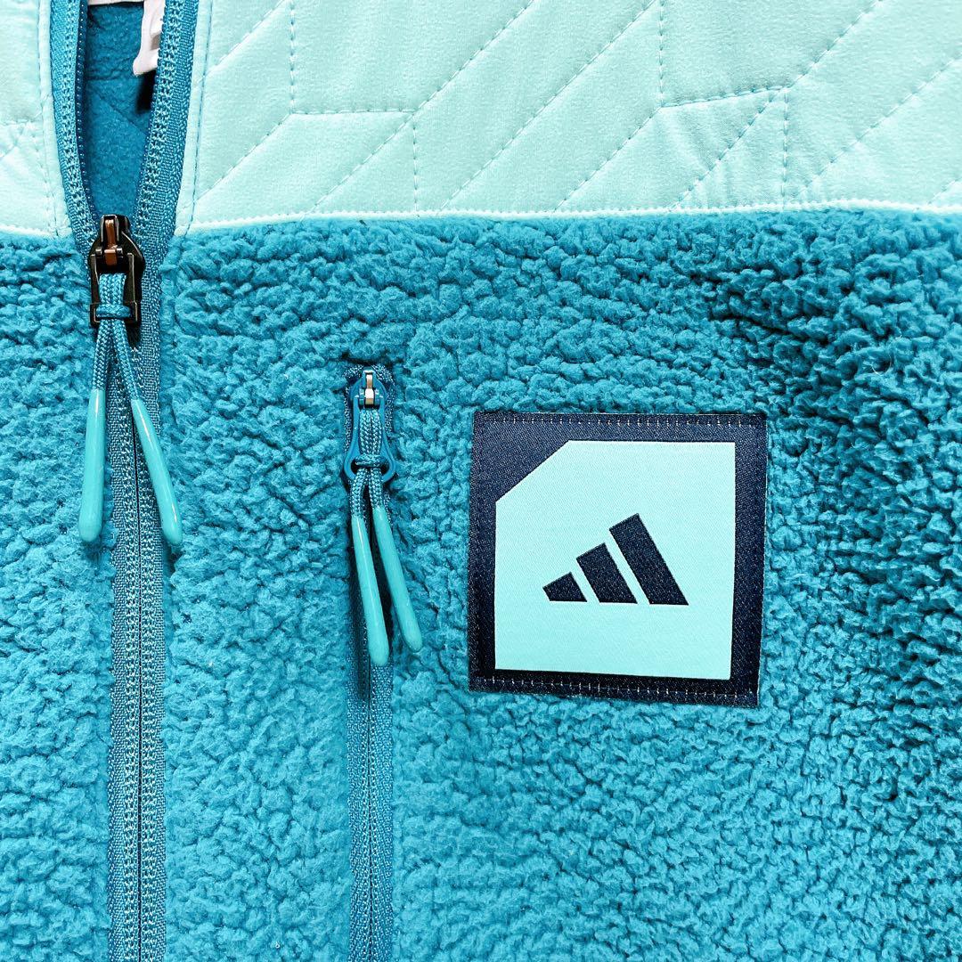 adidas ADICROSS パテッド ボアフリースベスト Lサイズ