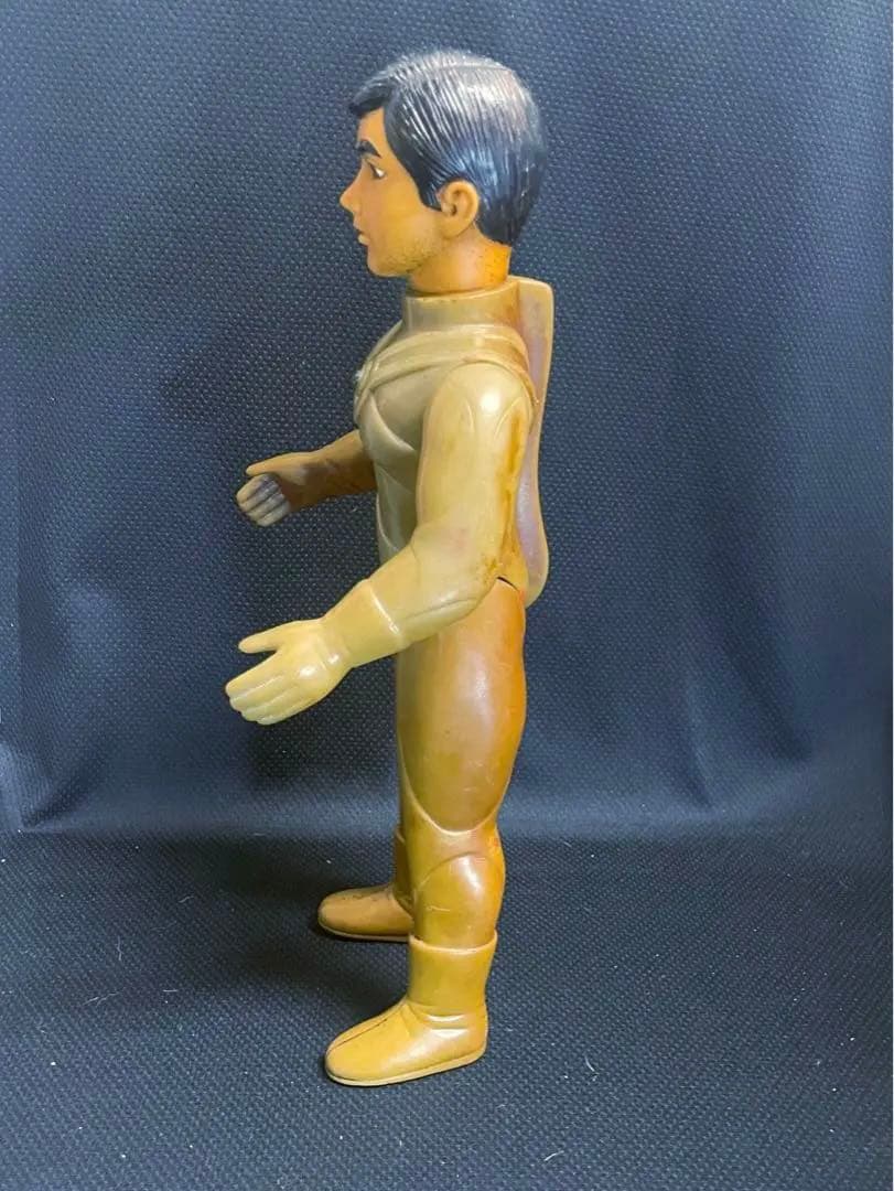 大サイズ【昭和当時物】■ ブルマァク ウルトラマンA 面取れ ソフビ 面欠品