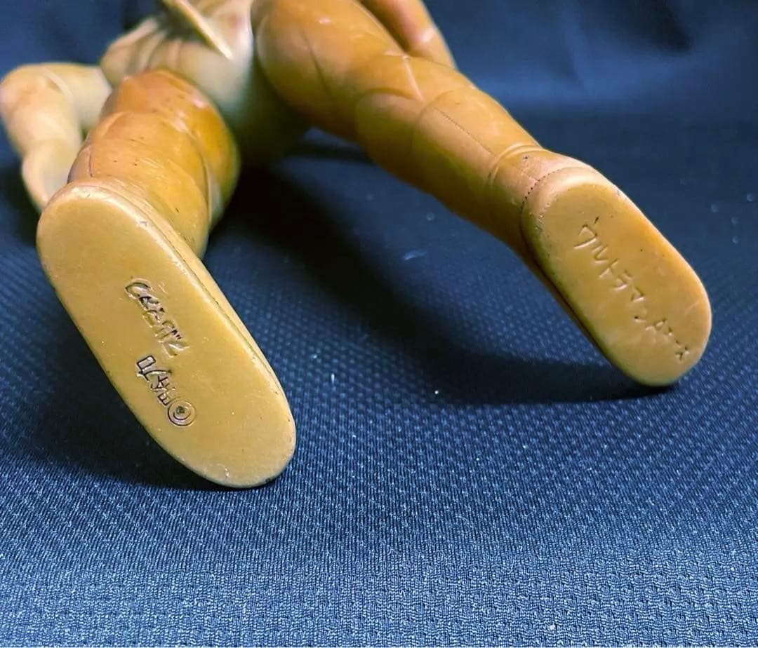 大サイズ【昭和当時物】■ ブルマァク ウルトラマンA 面取れ ソフビ 面欠品