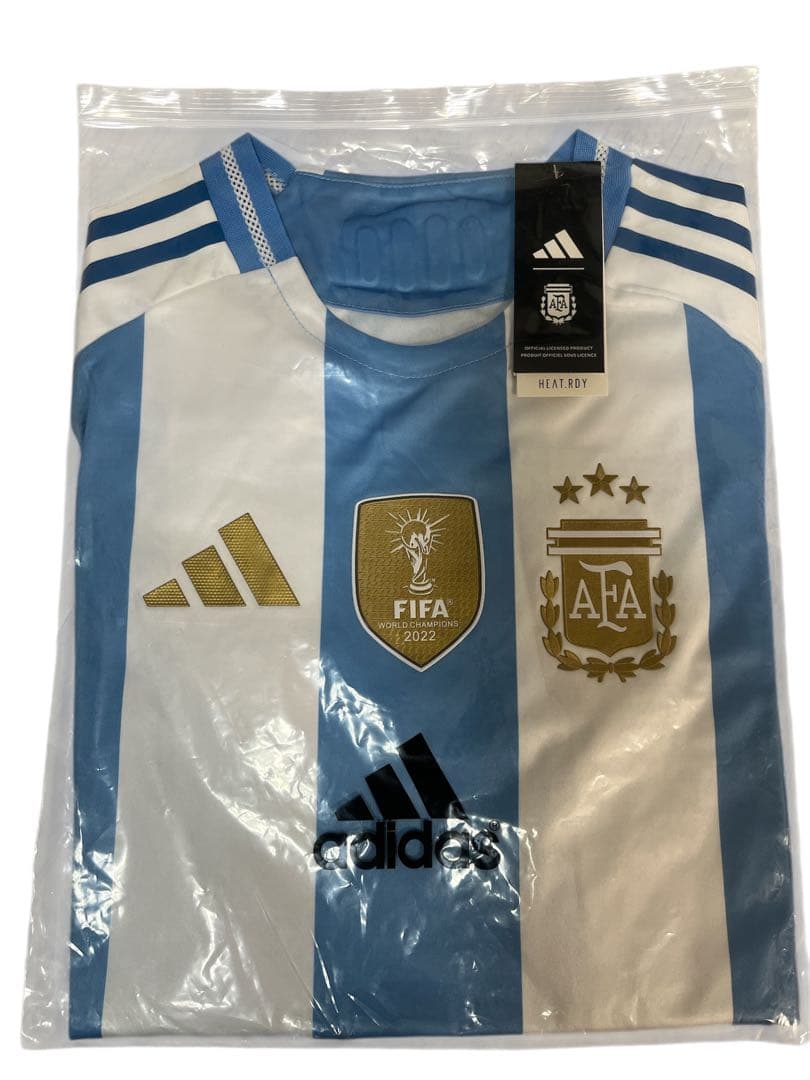 アルゼンチン代表　オーセンティック仕様　ユニホーム　アディダス　Lサイズ