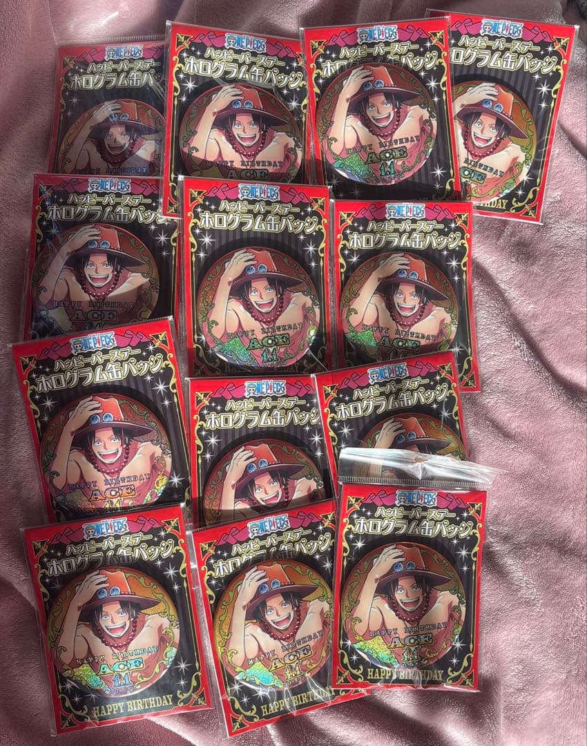 ワンピース エース 缶バッジ×13