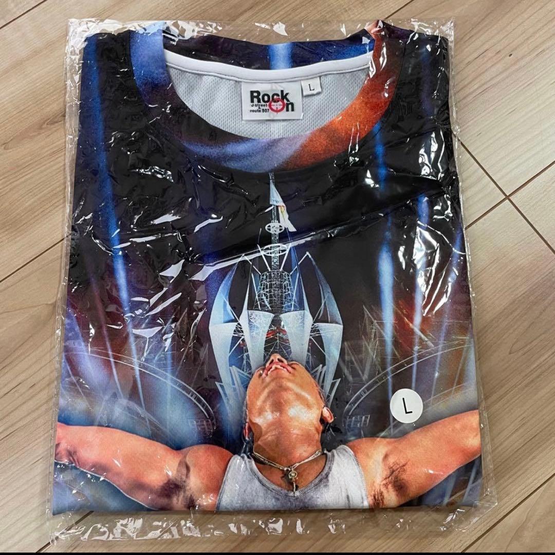 長渕剛 2015 富士山麓オールナイトライブ ROCK ON 限定 総柄Tシャツ