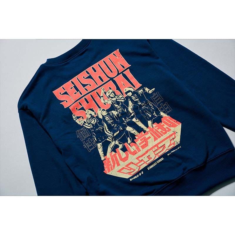 本日限定価格 新しい学校のリーダーズ トレーナー L 青春襲来 チラシ 缶バッジ