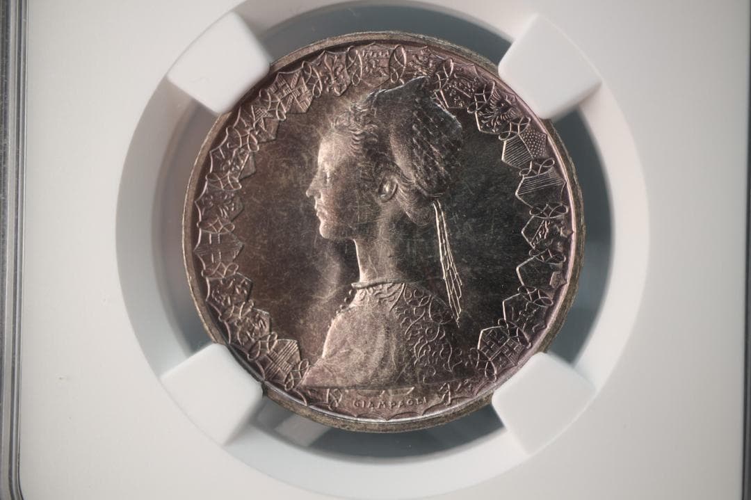 イタリア 1970年 500リラ銀貨 カラヴェル船 銀貨 シルバー