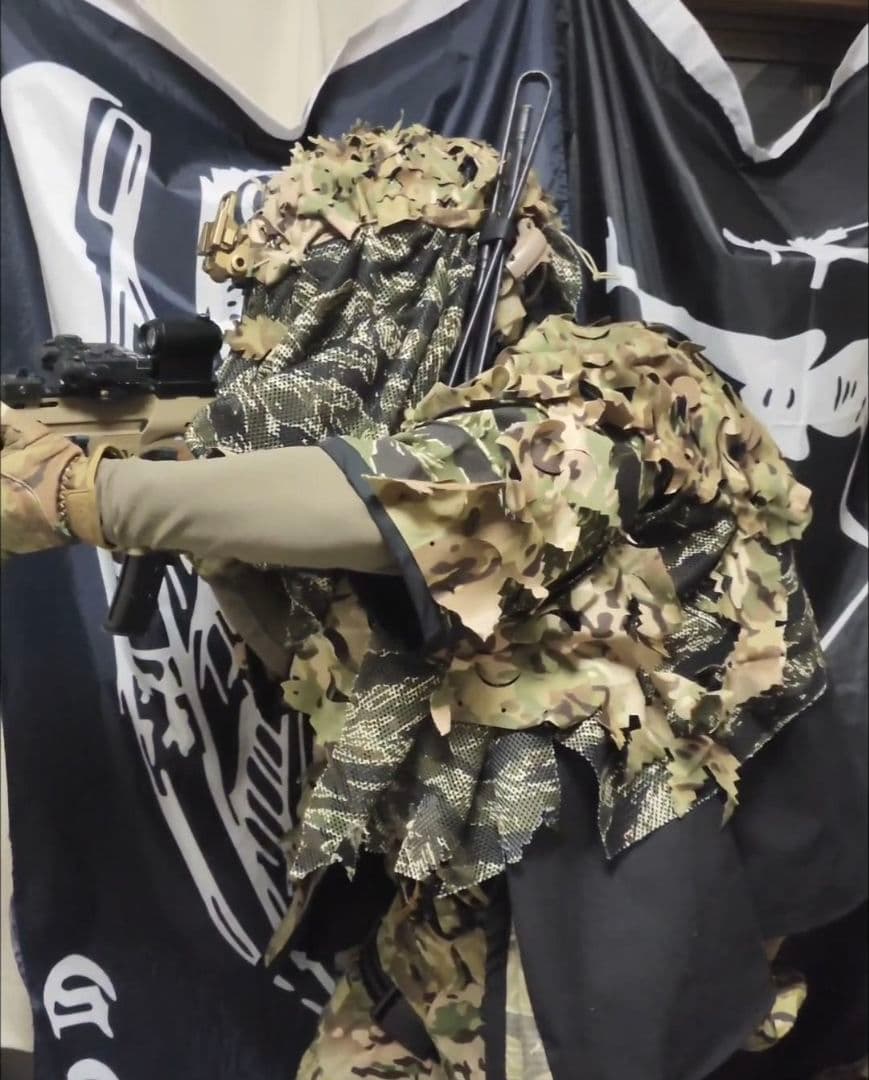 マルチカモ ライトウェイト アサルト ギリースーツサバゲー ギリー アサルトギリ