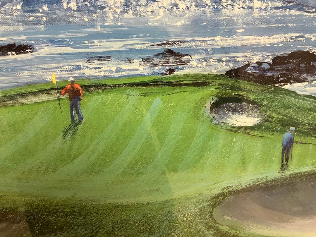 『pebble beach-seventh hole』ピーター・エレンショウ作