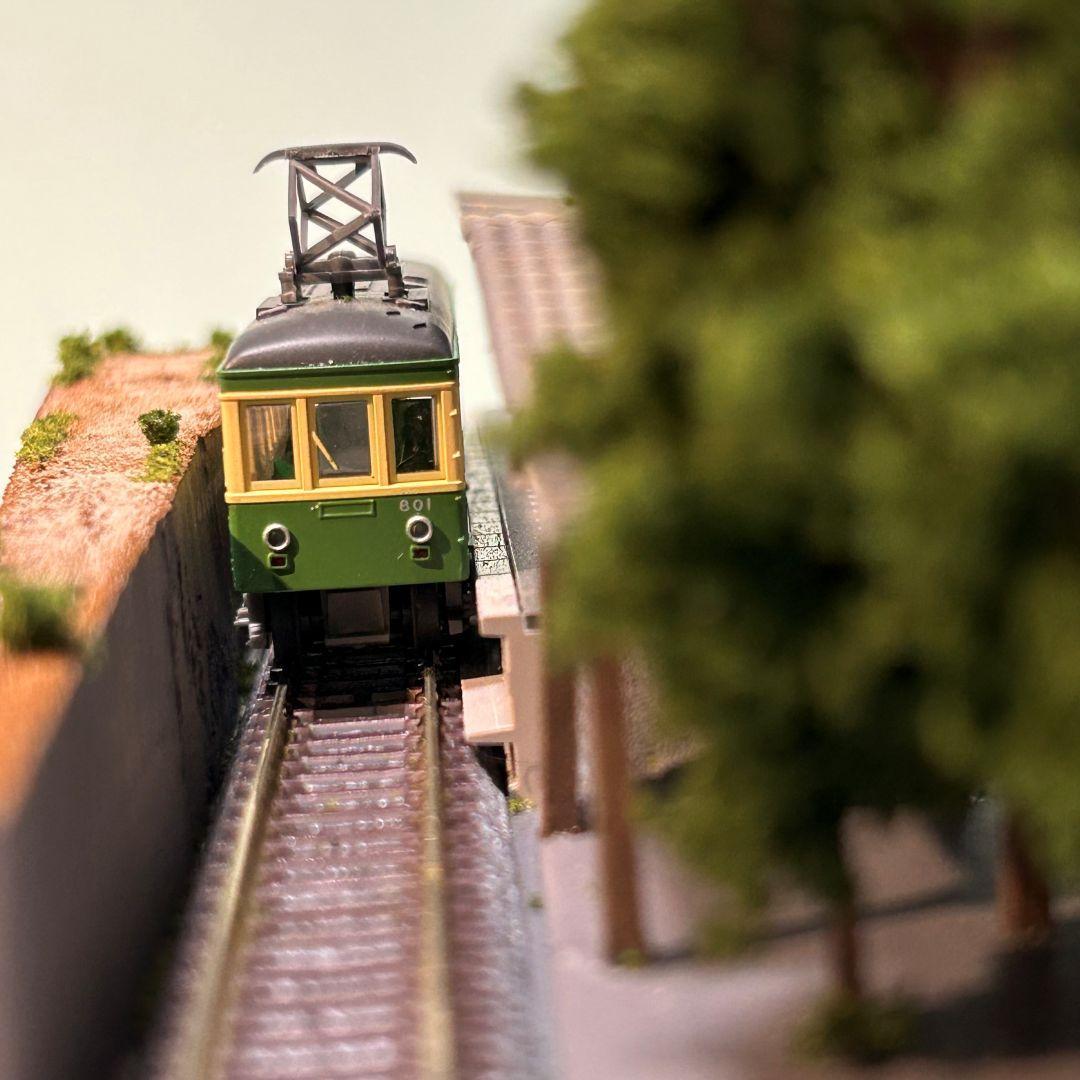 江ノ電 江の島 極楽寺駅 鉄道ジオラマ　Nゲージ 展示台