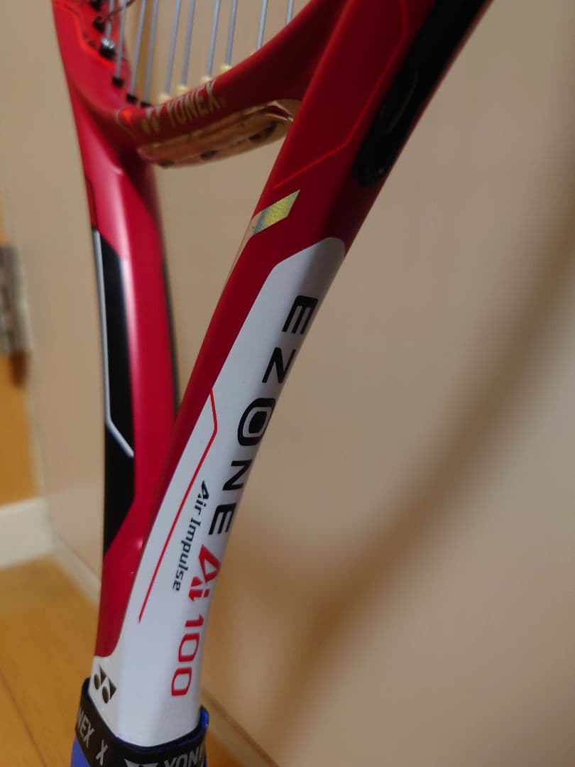 YONEX EZONE Ai100 硬式テニスラケット 赤/青