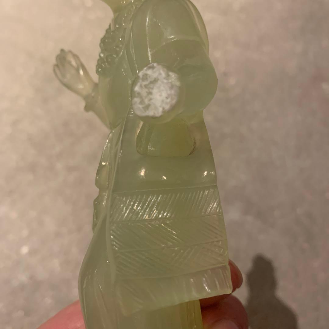 翡翠　女像　中国美術　貴重　アンティーク　ヴィンテージ