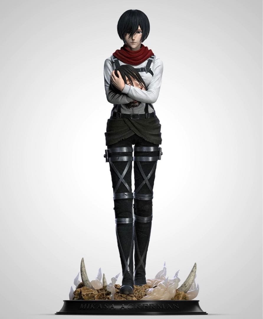 進撃の巨人 エレン ミカサ フィギュア ガレージキット