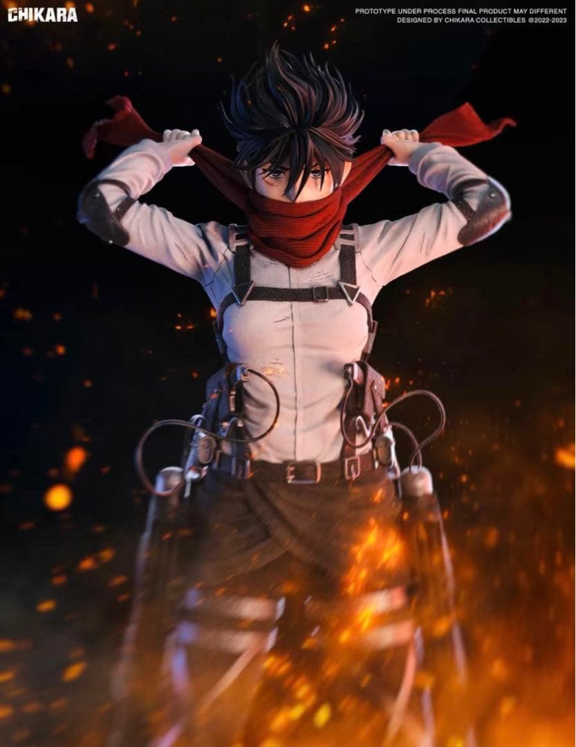 進撃の巨人 エレン ミカサ フィギュア ガレージキット