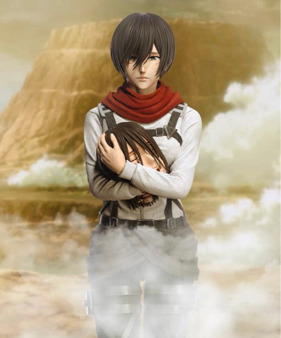 進撃の巨人 エレン ミカサ フィギュア ガレージキット