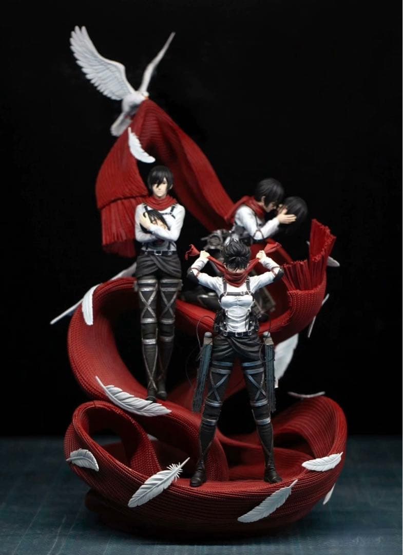 進撃の巨人 エレン ミカサ フィギュア ガレージキット