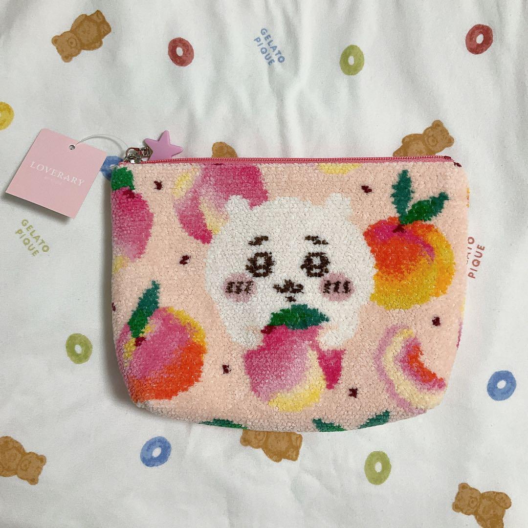 【新品】フェイラー ちいかわ ピンク ピーチドット ポーチ 大