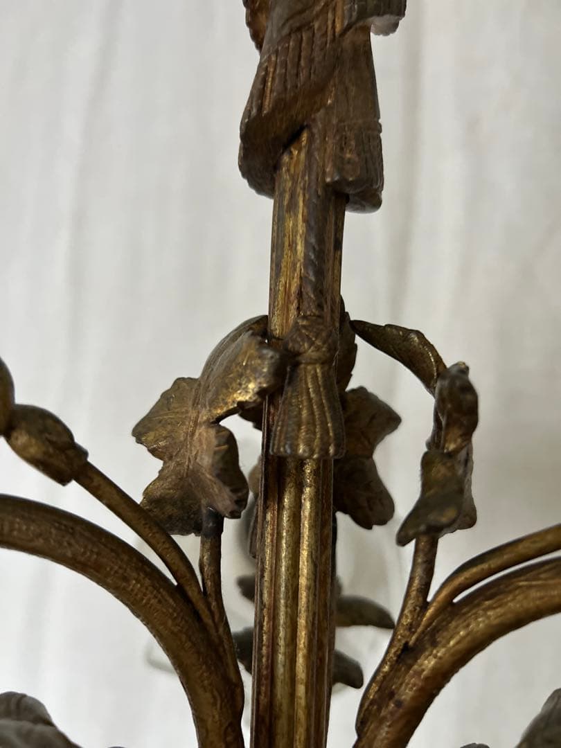 フランスアンティーク ローズリボンランプ