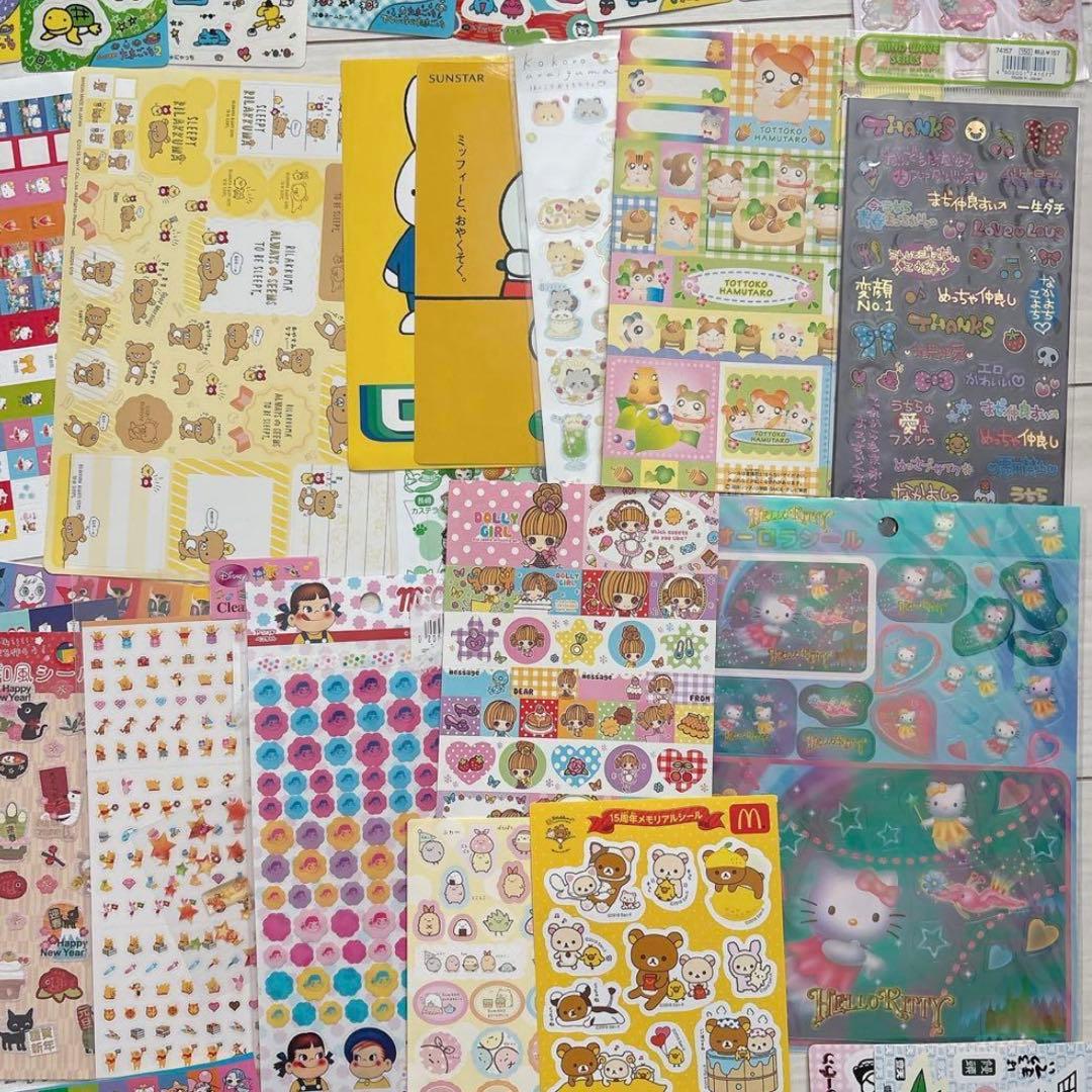 【まとめ売り】キャラクターシール♡平成レトロ　当時物