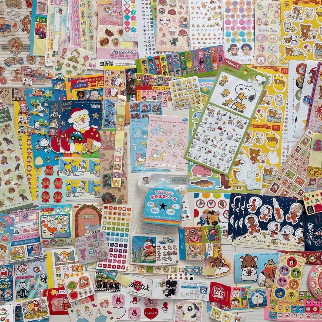 【まとめ売り】キャラクターシール♡平成レトロ　当時物