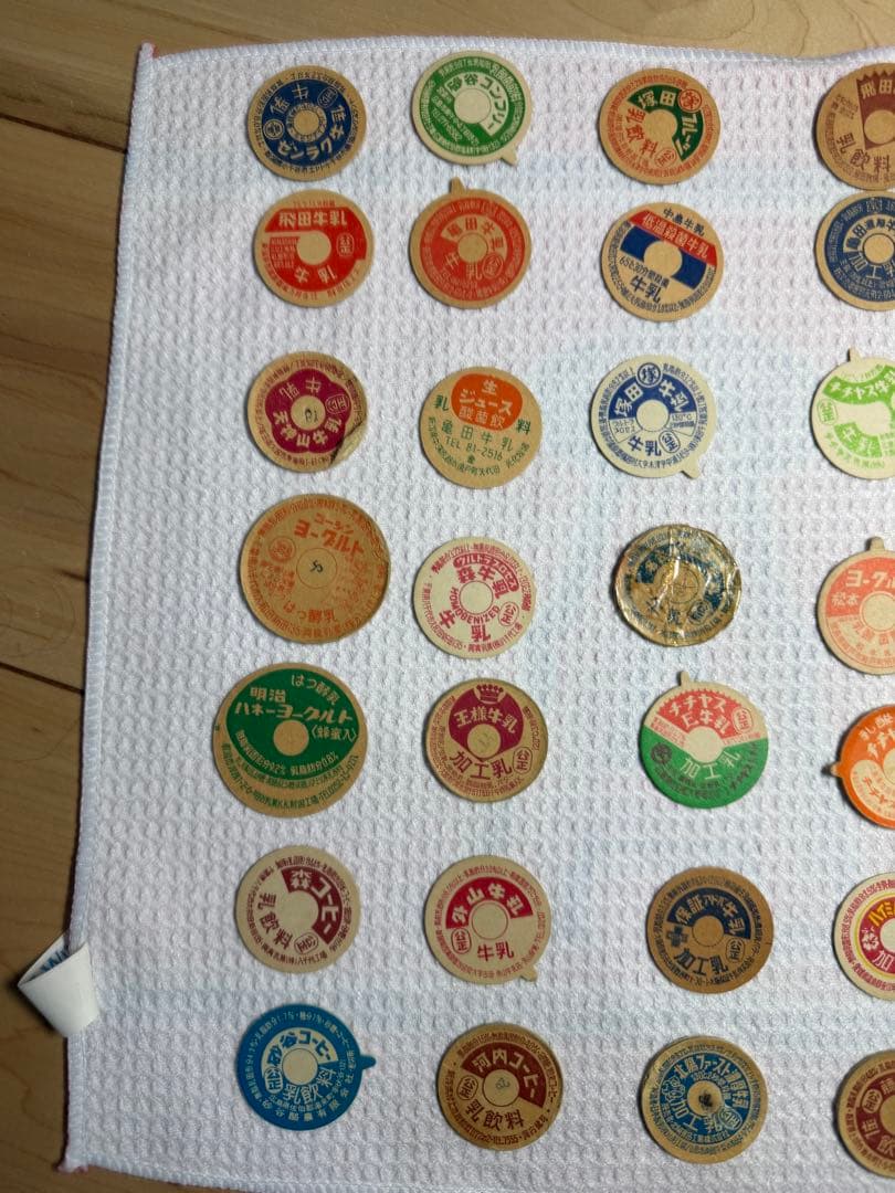 牛乳瓶の蓋セット35枚セット