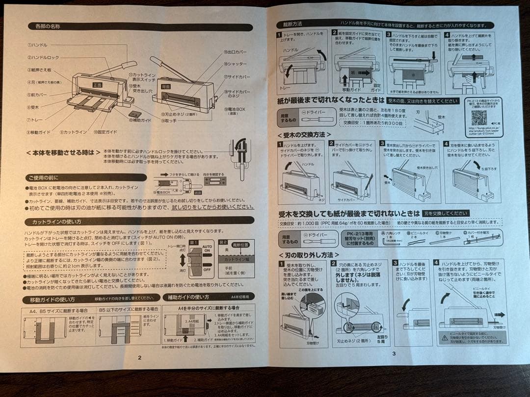 コンパクト断裁機　PK-213