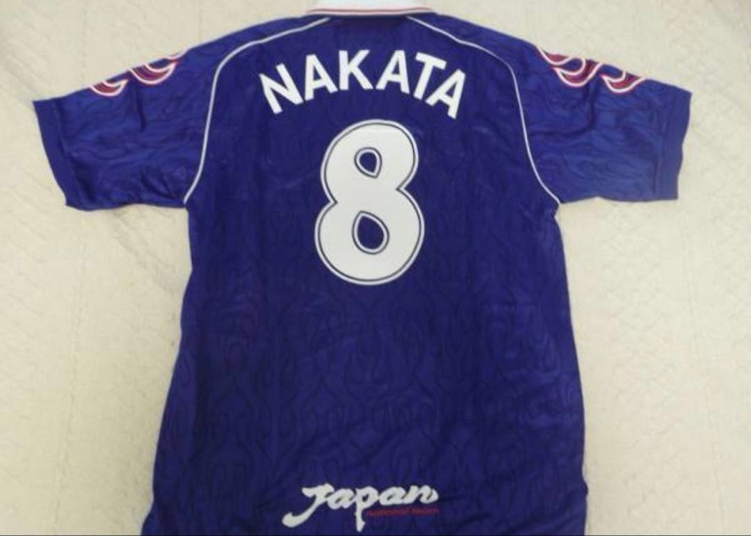 98フランスW杯 日本代表ユニ #8中田英寿 新品タグ付 FIFA刺繍入