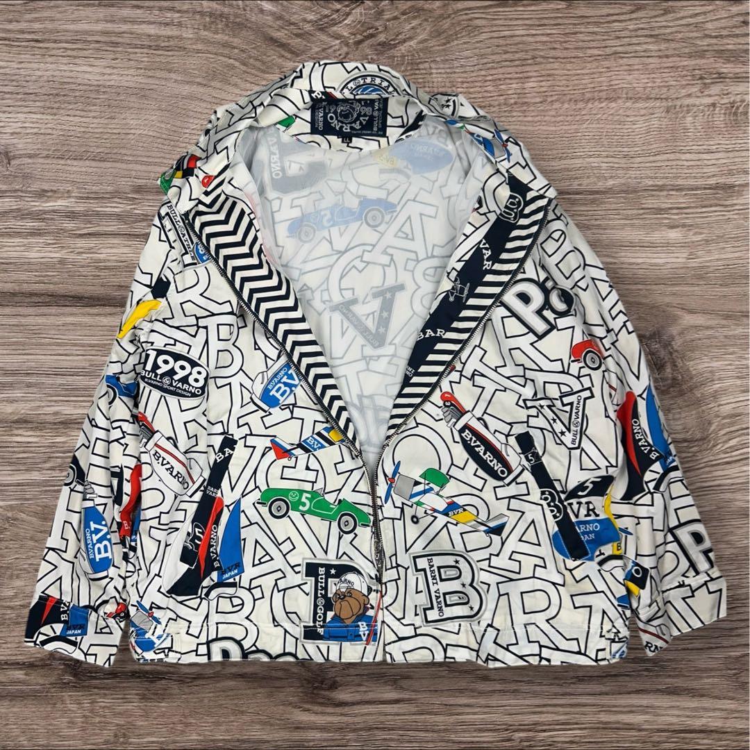 【極美品/LL】BARNI VARNO バーニヴァーノ 総柄 ゴルフジャケット