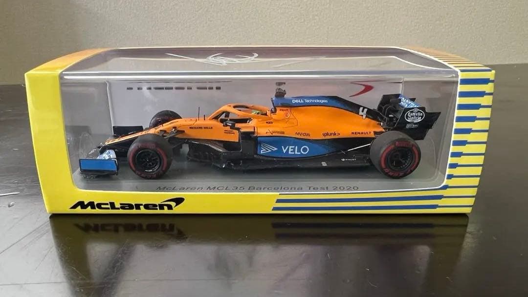 F1 McLaren MCL35 ランドノリス直筆サイン入ミニカー1:43