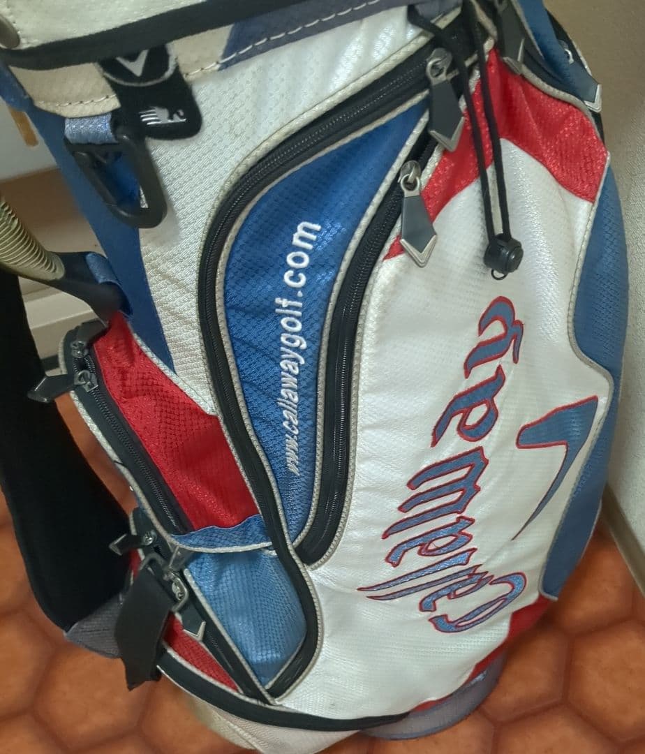 Callaway キャディバッグ 白/青/赤