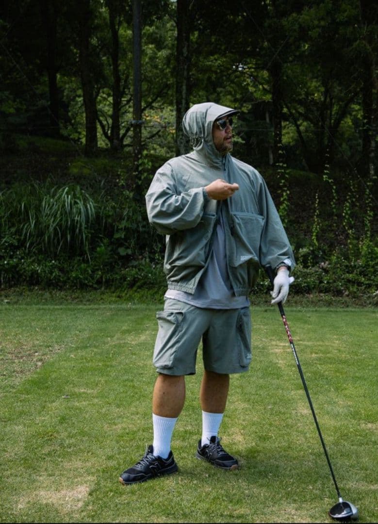 フード付きジャケット Lサイズ オリーブグリーン