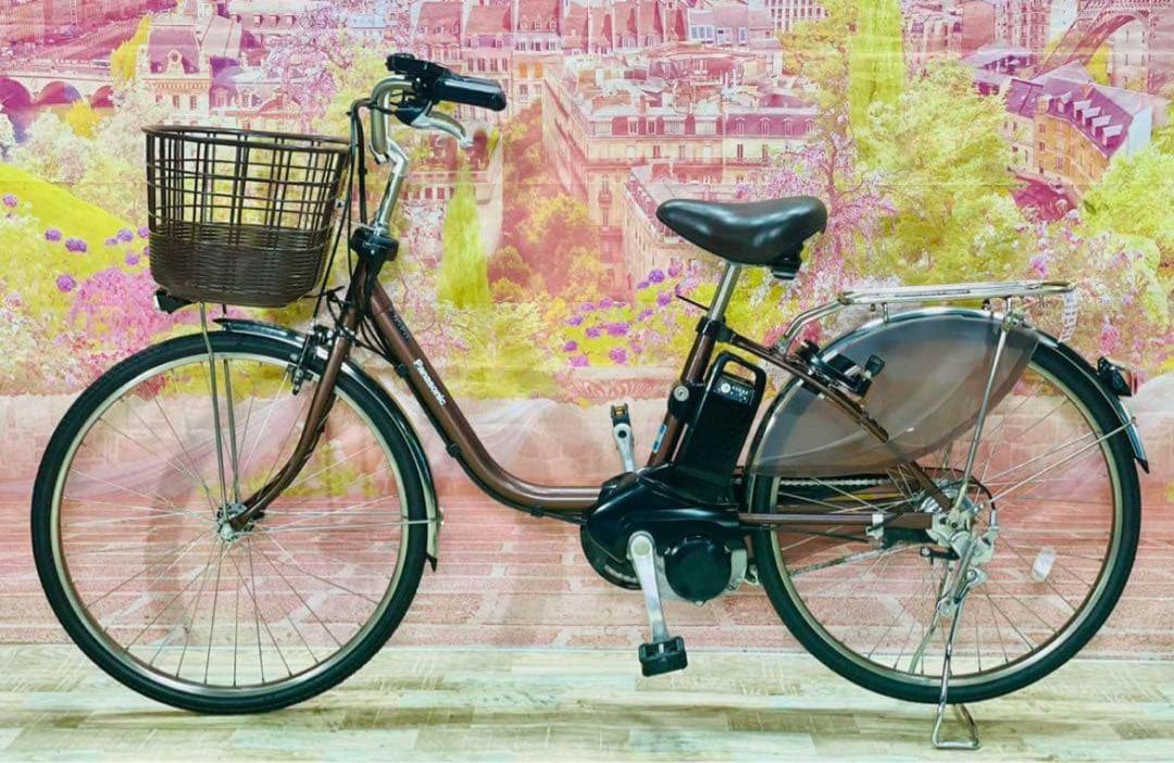K2443 電動自転車パナソニック ママチャリ 24インチ 送料無料