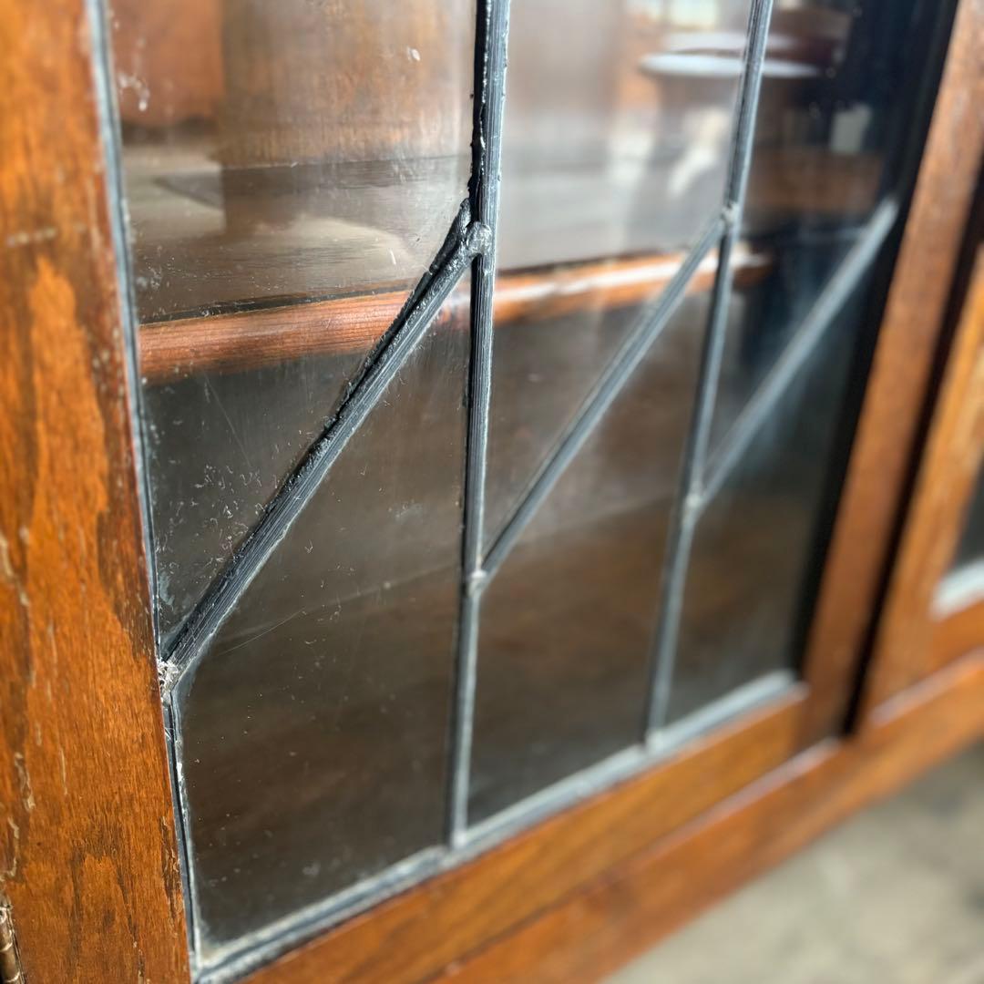 英国アンティーク　ブックラック　キャビネット　本棚　イギリス　ヴィンテージ