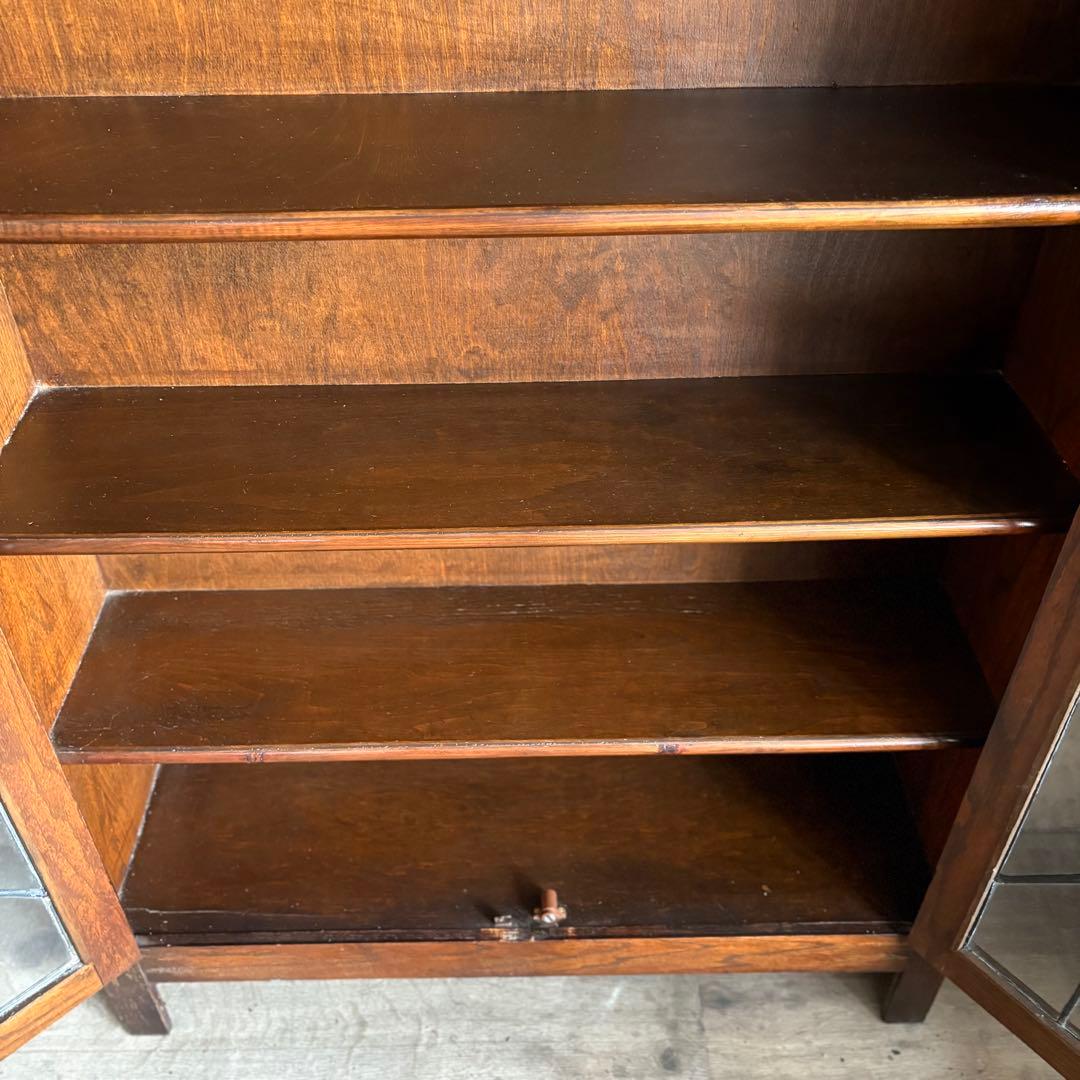 英国アンティーク　ブックラック　キャビネット　本棚　イギリス　ヴィンテージ