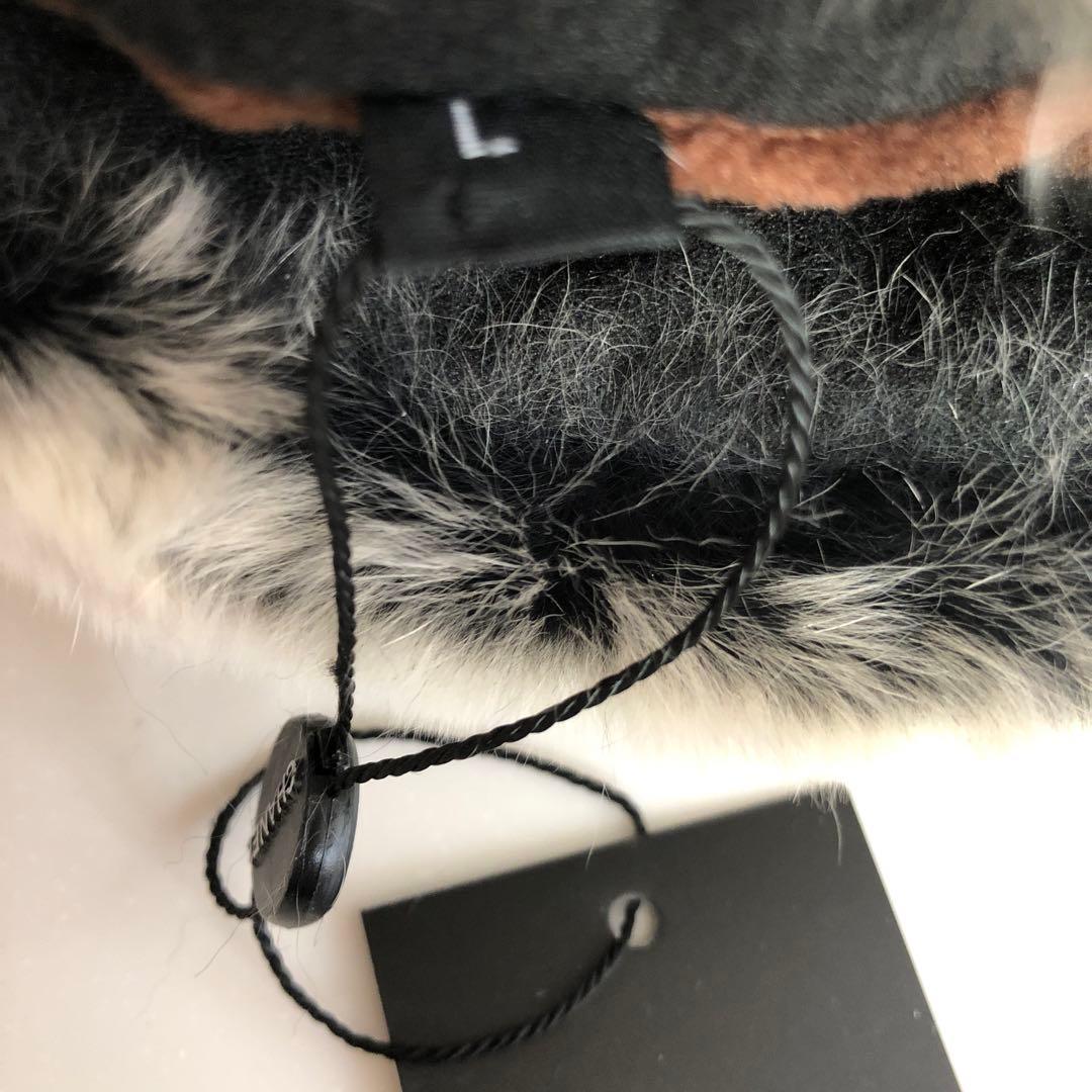 未使用　CHANEL レザー ファー 手袋 Lサイズ　ノベルティ