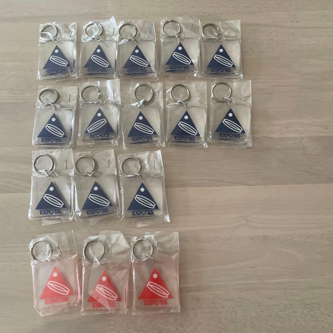 つくば万博EXPO85 キーホルダー ２色16個バラ売り可能