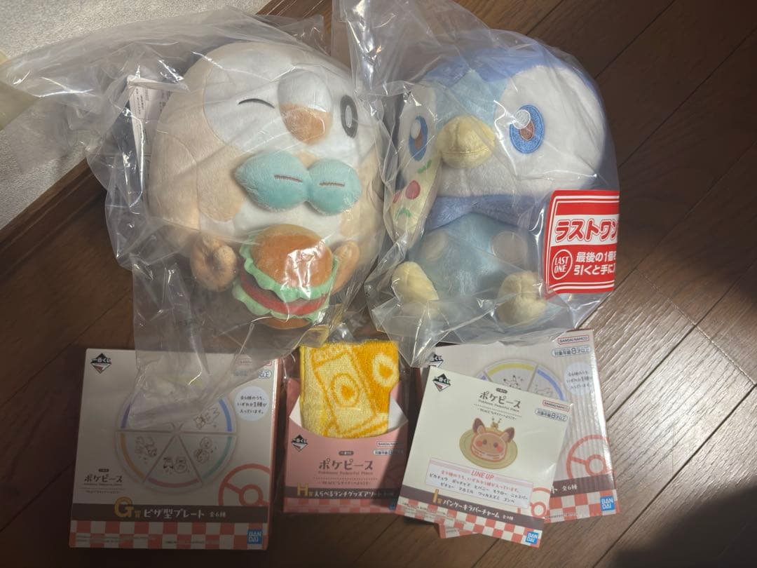 一番くじ　ポケモン　ポケピース　ラストワンポッチャマ 、C賞モクローセット