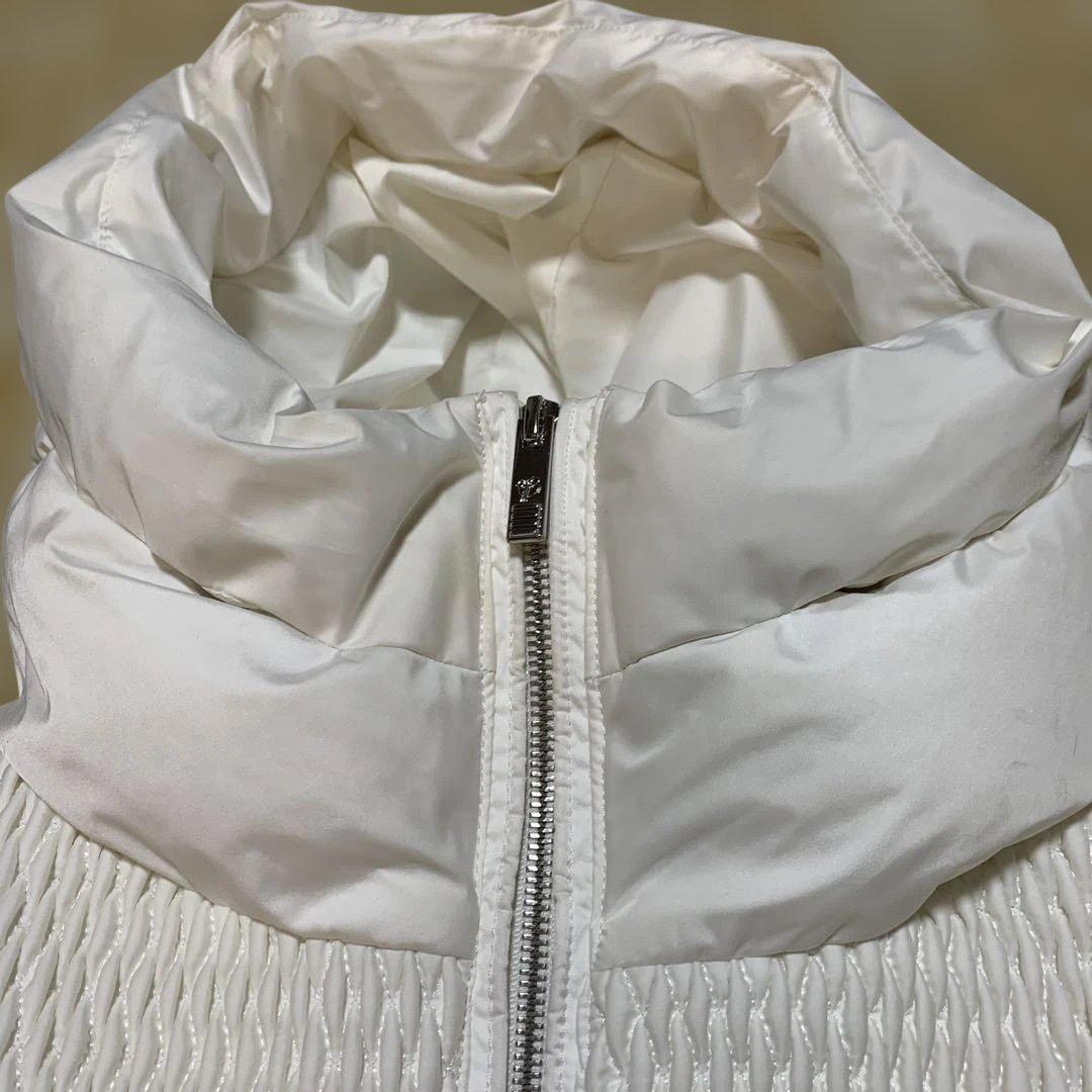 fusalp スキーウェアフード付きホワイトダウンジャケット