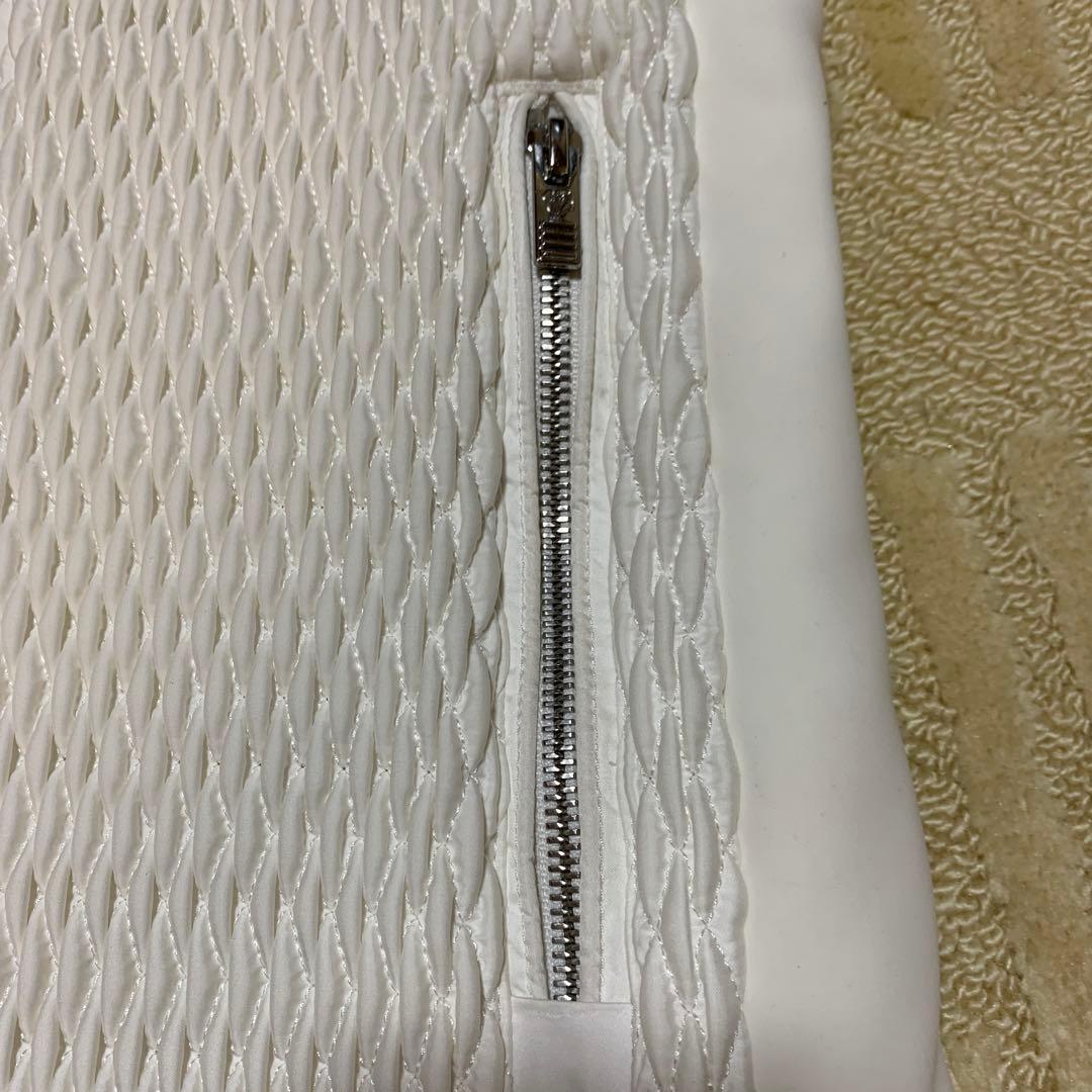 fusalp スキーウェアフード付きホワイトダウンジャケット