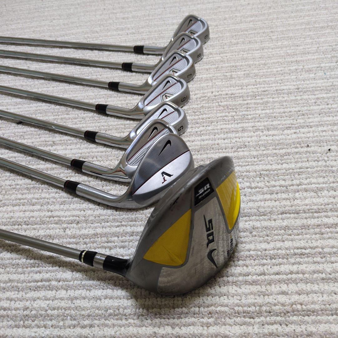 NIKEGOLF キャディバッグ ホワイト/ブラック　ナイキゴルフクラブセット