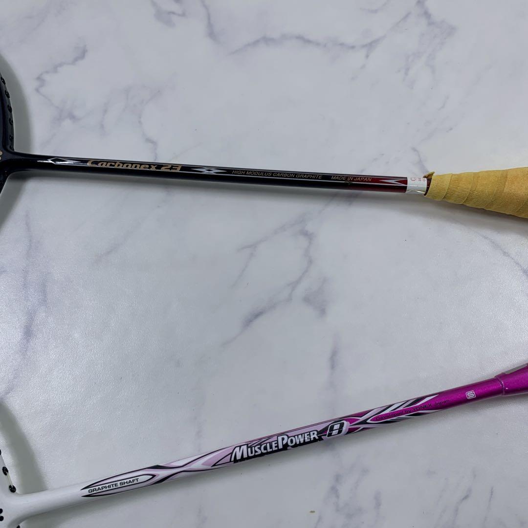 【美品】YONEX Carbonex23・Muscle Power8他 計3本