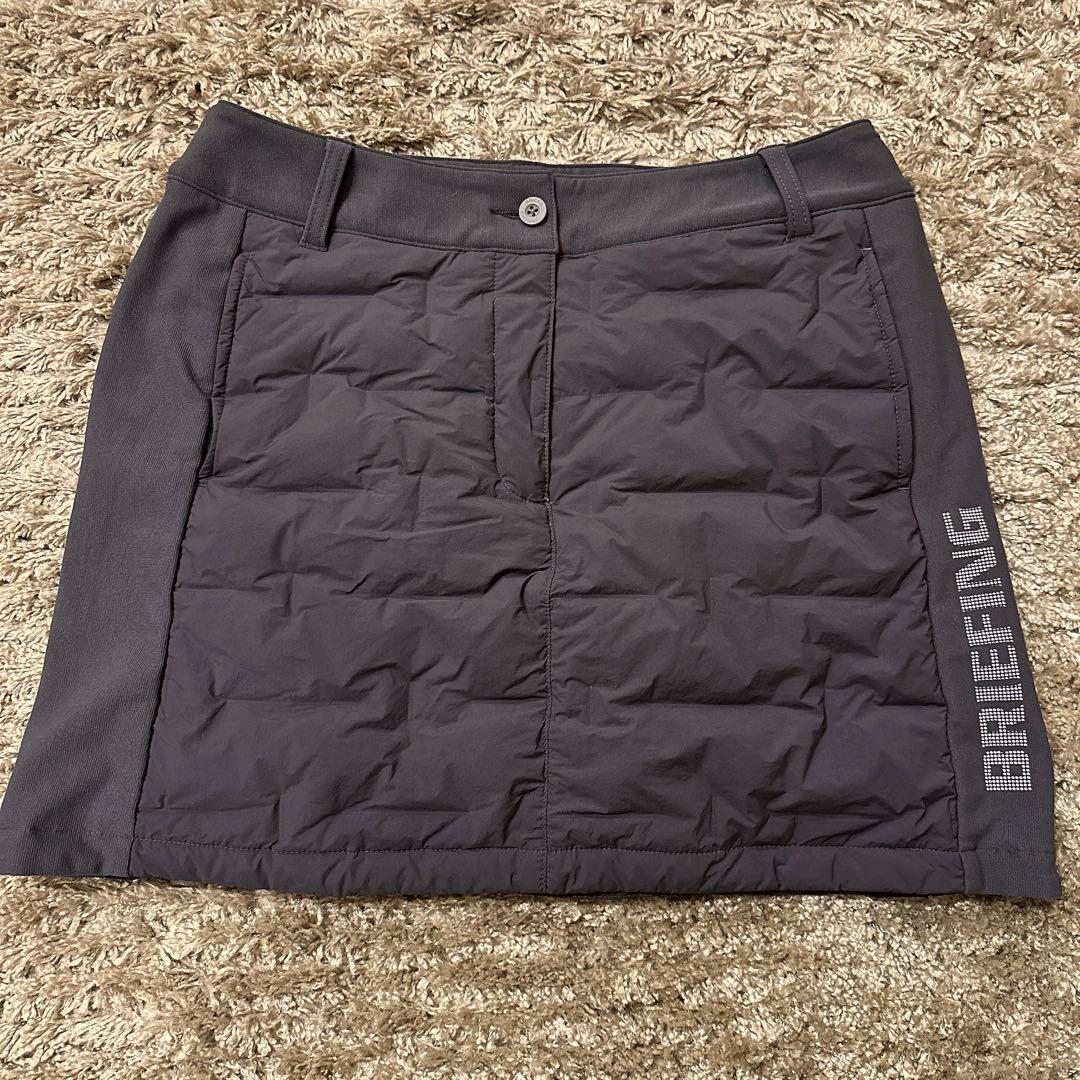 BRIEFING ブリーフィング ダウン キルティングスカート 濃グレー