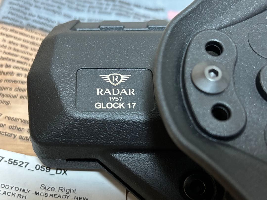 実物 RADAR 2 fast extreme グロック17 ホルスター 現行品