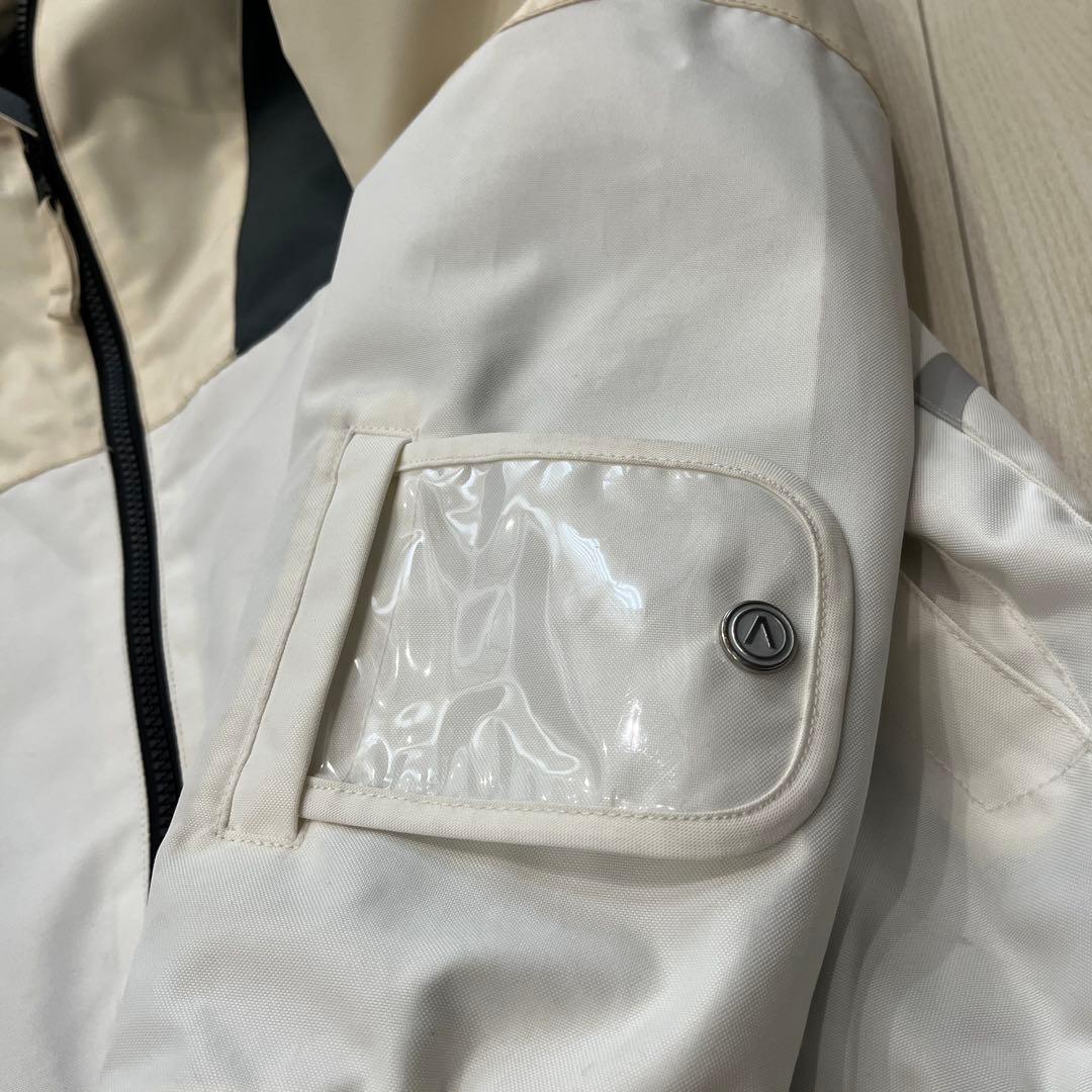 160 エアボーン　スノーボード・スキーウェアセット　白ホワイト調節アジャスター