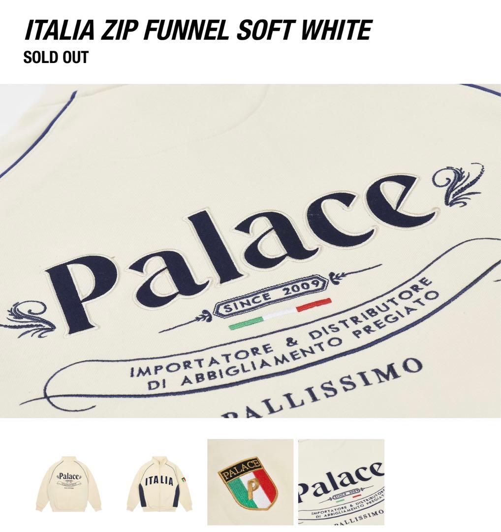 メンズウェア PALACE Italia Zip Funnel \"Soft White\" XL