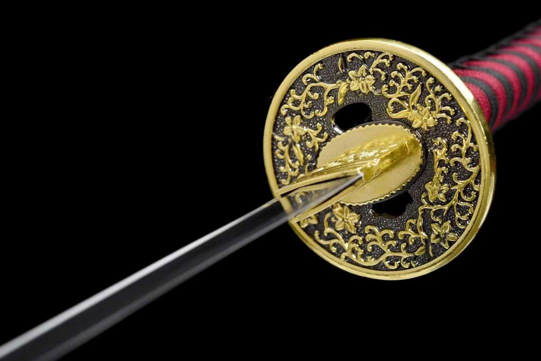 【朝顔】古兵器 刀装具 日本刀　模造刀 居合刀 武士道 鑑賞用 美術刀 贈り物